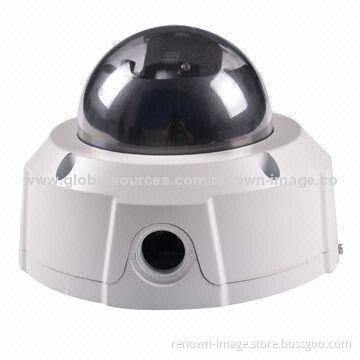 Dome Camera with Waterproof and Vandalproof Features, Max IR Distance of 50m